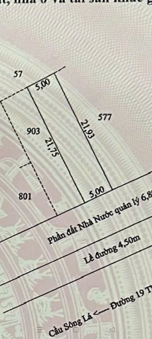 Đất nền chính chủ tại đường 19/8, phường Vị Tân, Hậu Giang 109m² - Thổ cư 100%, giá thỏa thuận!