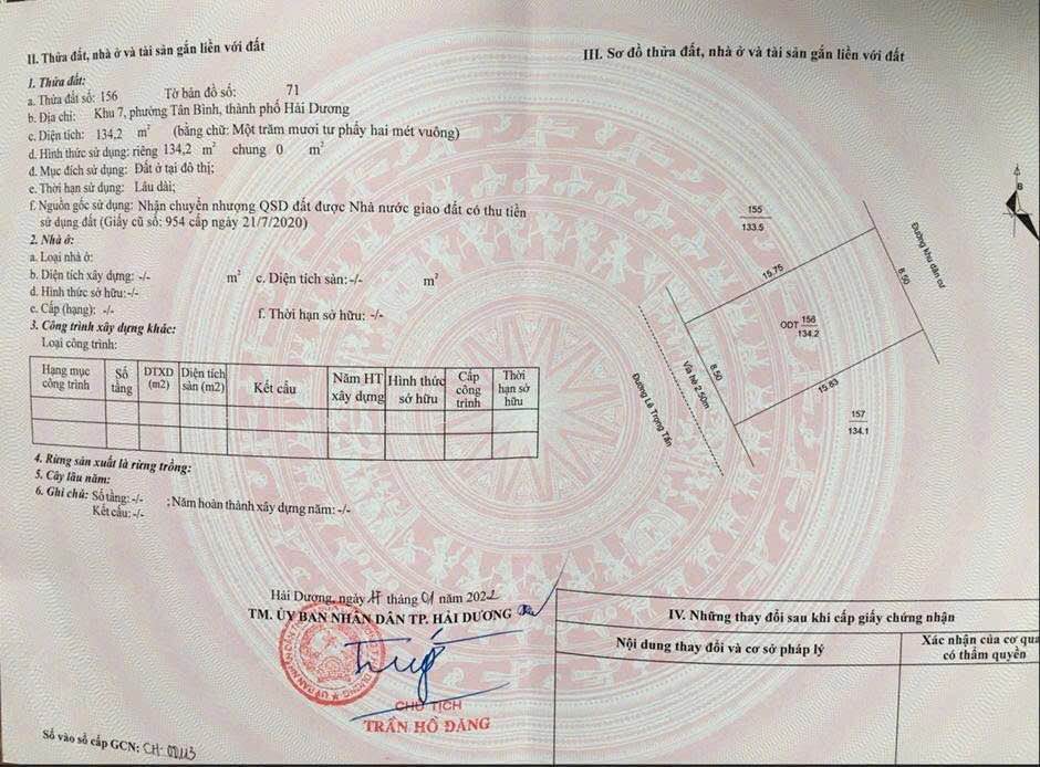 Đất biệt thự Đỉnh Long, đường Lê Trọng Tấn, 134m² giá 45 triệu/m² - Đầu tư sinh lời!