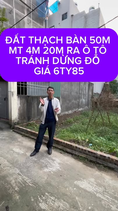 Đất thổ cư Thạch Bàn, Long Biên 50m² giá chỉ 6.85 tỷ - Giao thông thuận tiện!