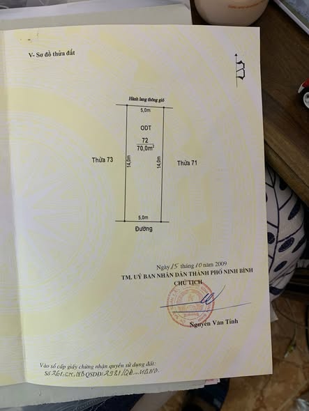 Đất nền phường Nam Bình, TP Ninh Bình 70m² giá 4 tỷ - Hướng Nam, vị trí đẹp!