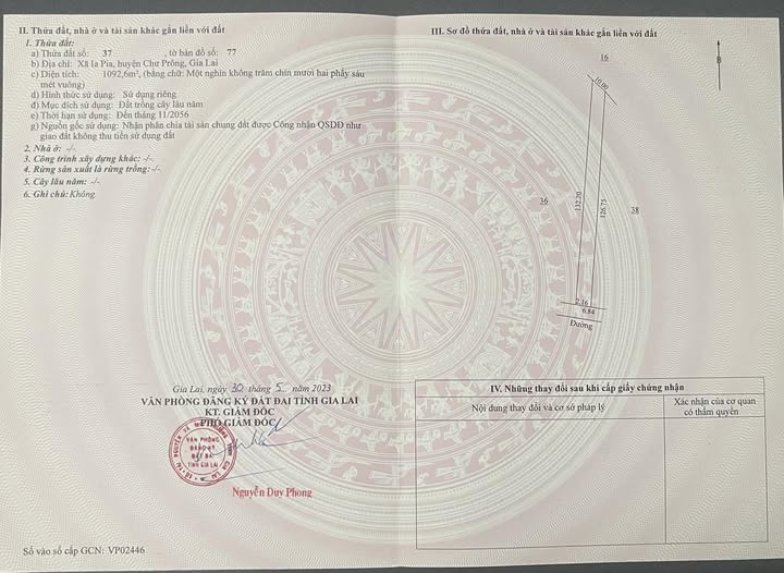 Đất Lô Đẹp Xã La Pia, Huyện Chư Prông 1092m² chỉ 140 triệu - Cơ hội đầu tư hấp dẫn!