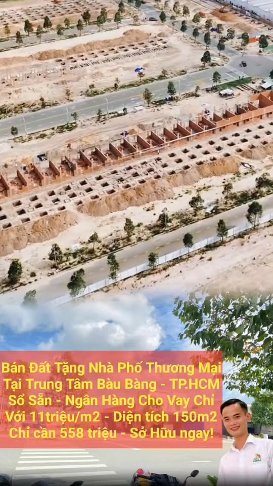 Shophouse Bàu Bàng 150m² giá 1.68 tỷ - Đầu tư sinh lời ngay trong lòng trung tâm!