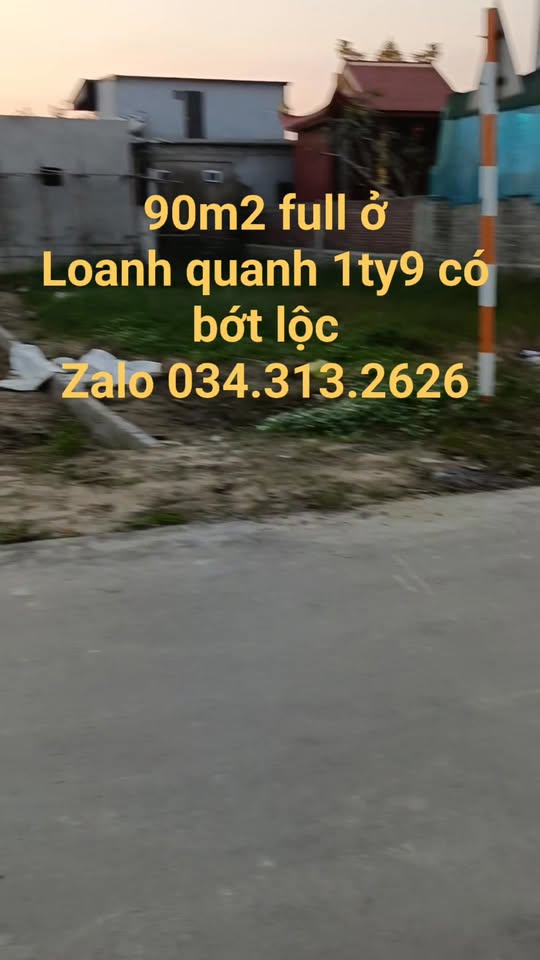 Đất Nghi Phong 90m² giá 1.9 tỷ - Hướng Đông, Đường 5m thông thoáng!