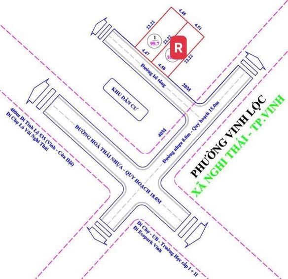 Đất ở Nghi Thái 99m² giá 1.32 tỷ - Đầu tư sinh lời tốt!