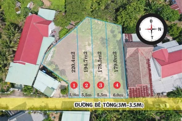 Đất nền Diên Hoà, Diên Khánh 179m² giá chỉ 988 triệu - Khu dân cư yên bình!