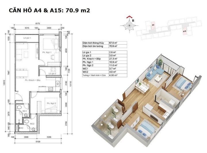 Căn hộ 2PN Eco Green Sài Gòn 71m² giá 5 tỷ - Thiết kế tối ưu, vị trí đắc địa!