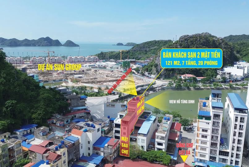 Khách sạn 2 mặt tiền tại trung tâm Cát Bà 121m² giá thỏa thuận - Cơ hội đầu tư tuyệt vời!