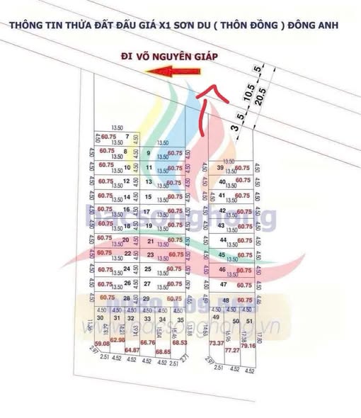 Đất đấu giá X1 Thôn Đồng, Đông Anh 61m² - Cơ hội đầu tư hấp dẫn!