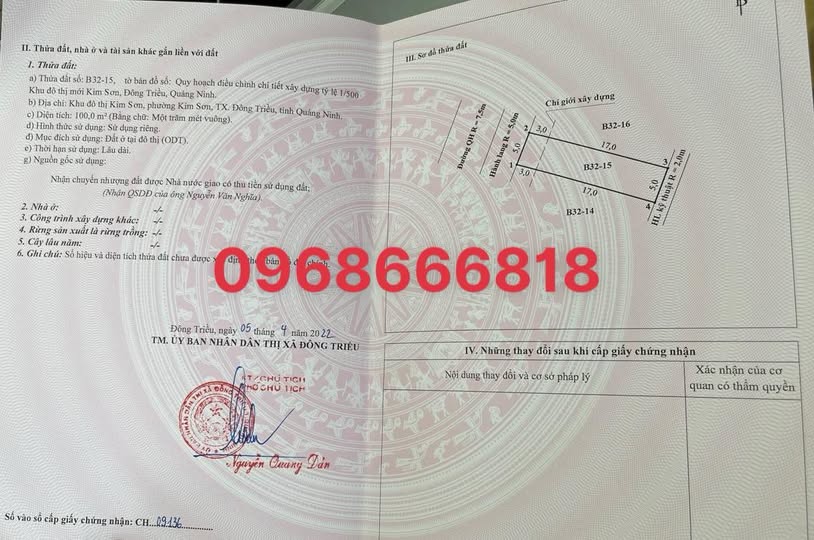 Đất nền Kim Sơn Đông Triều 100m² - Vị trí đắc địa, giá tốt nhất thị trường!