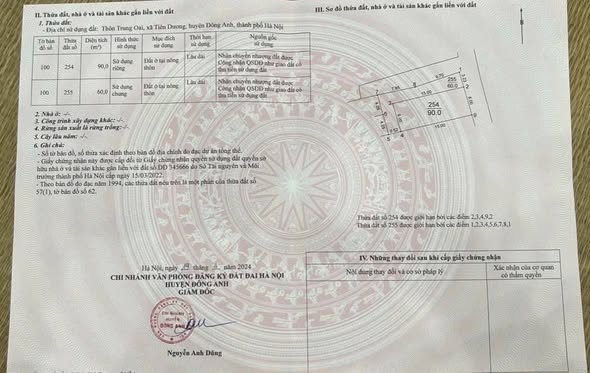 Đất nền Tiên Dương, Đông Anh 90m² giá 8 tỷ - Tiềm năng tăng giá cao!