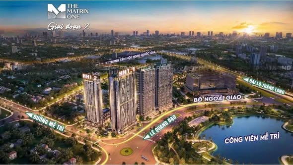Căn hộ The Matrix One Mễ Trì 87m² giá 10 tỷ - Full nội thất cao cấp!