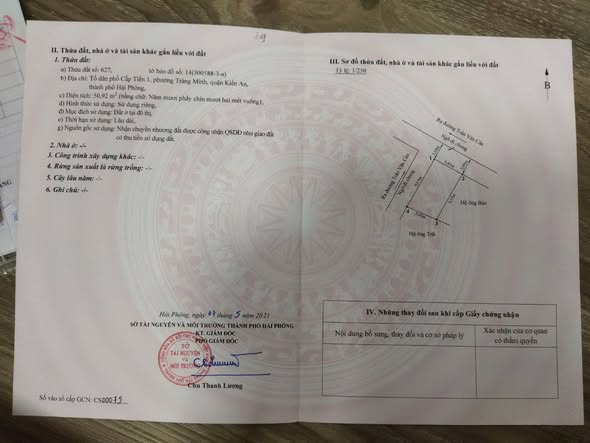 Đất nền Kiến An 51m² giá 830 triệu - Lô góc 2 mặt tiền, chính chủ bán gấp!