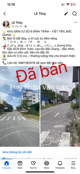 Đất dự án Khu dân cư số 6, Hồng Thái, 96m² giá 4 tỷ - Tiềm năng đầu tư lớn!