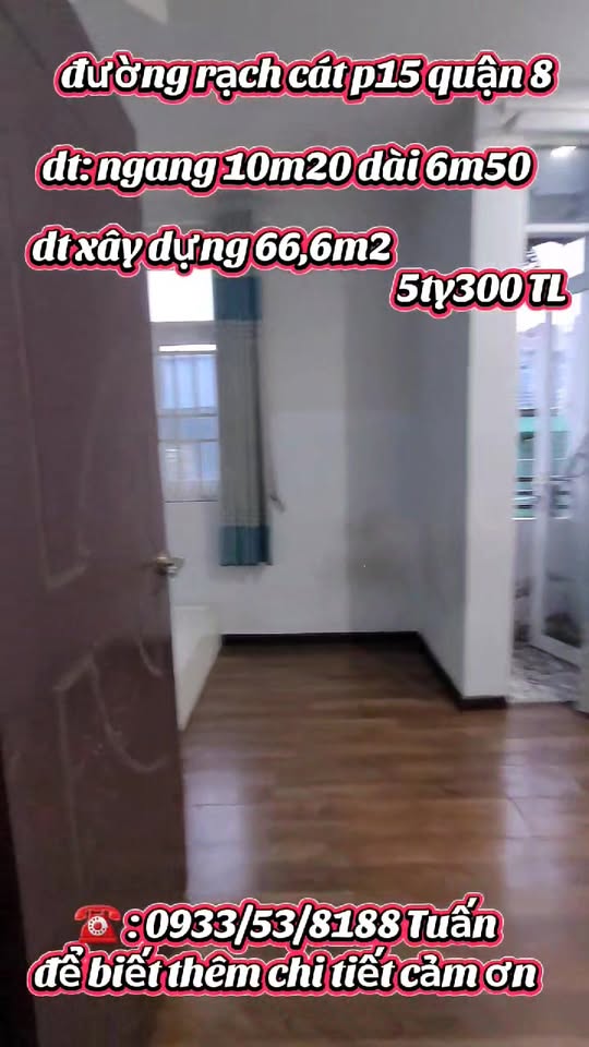 Nhà phố Rạch Cát, Quận 8, 66m² giá 5.3 tỷ - Sổ hồng chính chủ!