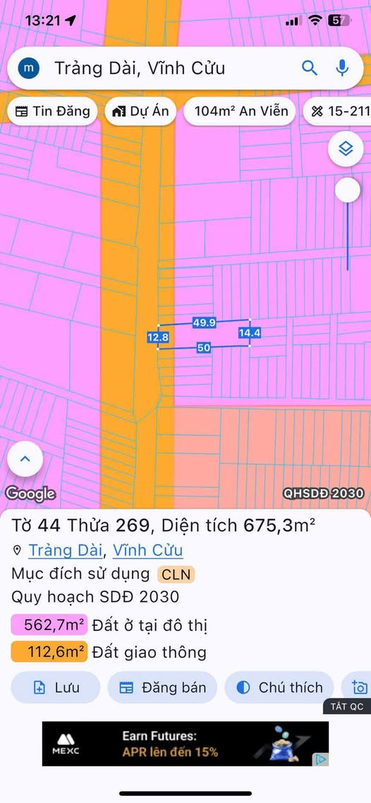 Đất nền mặt tiền Thân Nhân Trung, Biên Hòa 640m² giá 9.999 tỷ - Sổ đỏ chính chủ