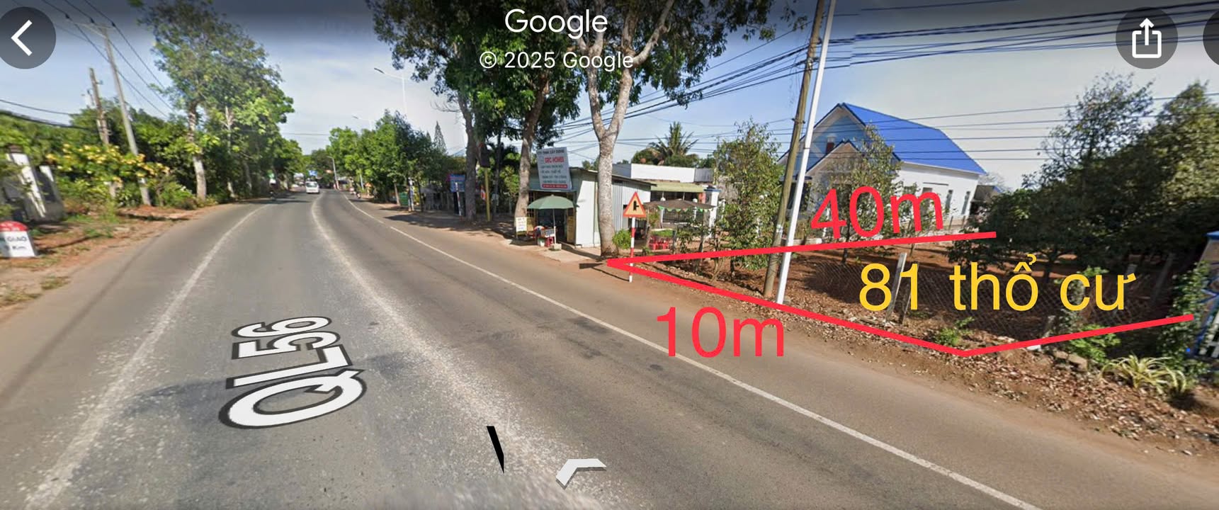 Đất mặt tiền Quốc Lộ 56, Nghĩa Thành 400m² giá 4.5 tỷ - Vị trí đắc địa cho kinh doanh!