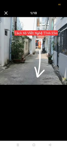 Nhà phố 2 tầng Hẻm 178 Xô Viết Nghệ Tĩnh 33m² giá 2.5 tỷ - Không ngập nước, sổ hồng chính chủ!