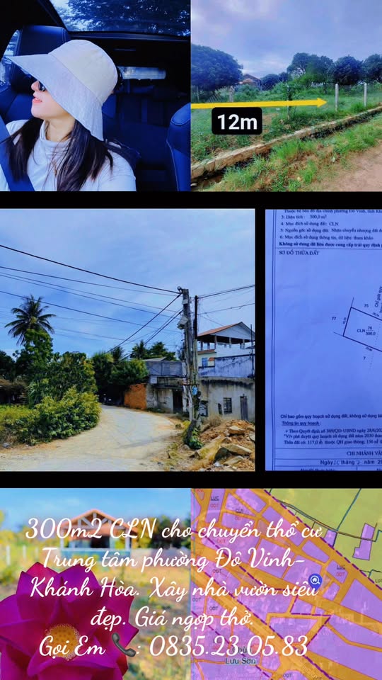 Đất vườn 300m² Đô Vinh, Ninh Thuận chỉ 680 triệu - Cơ hội vàng cho đầu tư!
