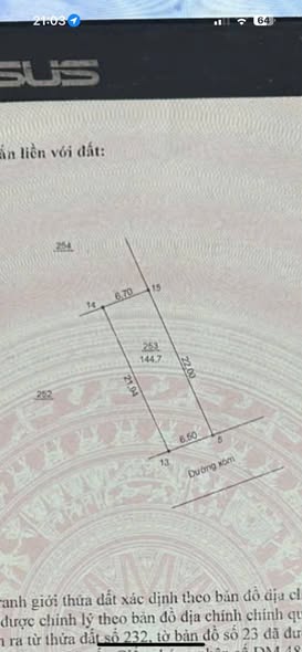 Đất thổ cư tại xã Bất Bạt, Ba Vì 144.7m² giá chỉ từ 1 tỷ - Đầu tư sinh lời!