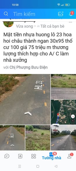 Đất thổ cư 2850m² Hương lộ 23, Châu Thành, Tây Ninh - Giá 75 triệu, thương lượng