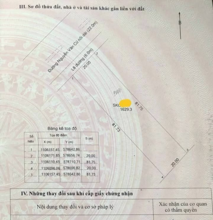 Đất mặt tiền đường Nguyễn Văn Cừ nối dài, 3246m² giá 95 tỷ - Vị trí vàng cho đầu tư!