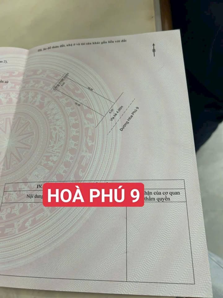 Bán đất mặt tiền Hòa Phú 9, Đà Nẵng 90m² giá 5.75 tỷ - Sổ hồng chính chủ!