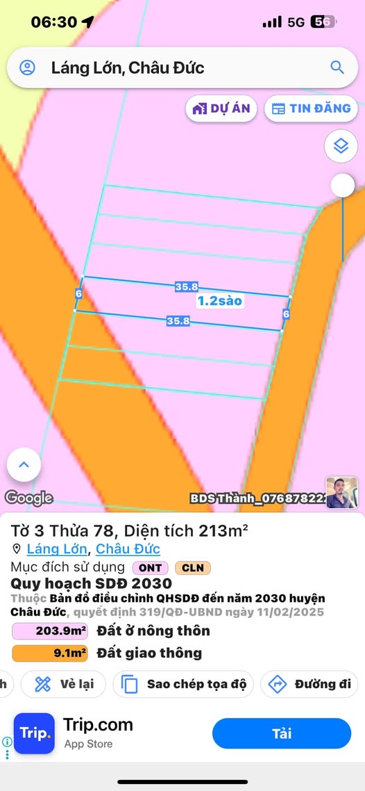 Đất nền Láng Lớn 216m² giá 710 triệu - Cơ hội đầu tư hấp dẫn!