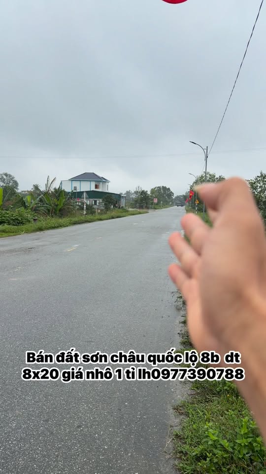 Đất nền quốc lộ 8B Sơn Châu 160m² giá 1 tỷ - Đầu tư sinh lời ngay!