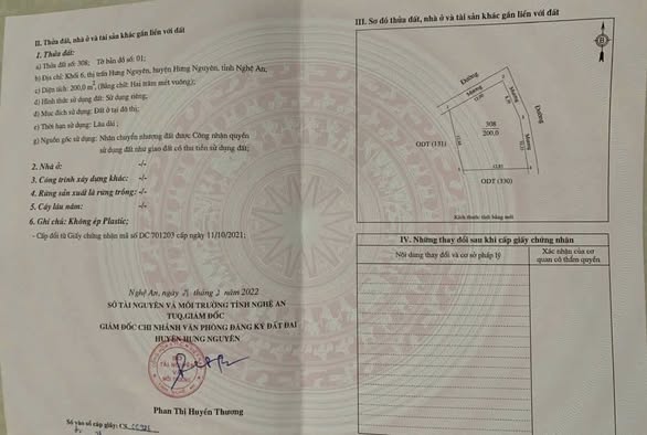 Lô đất tái định cư Hưng Nguyên 200m² giá 9 tỷ - Vị trí đắc địa cho đầu tư!