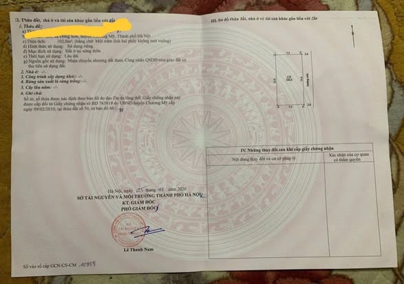Bán đất xã Đông Sơn, huyện Chương Mỹ, 102m² - Vị trí đẹp, pháp lý rõ ràng!