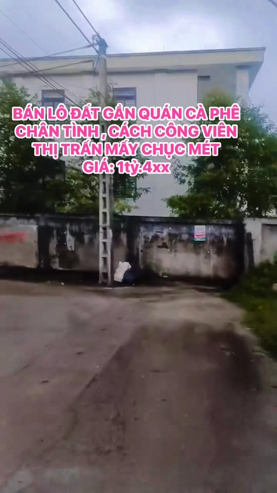 Đất nền Tân Kỳ 120m² giá 1.4 tỷ - Cạnh công viên thị trấn