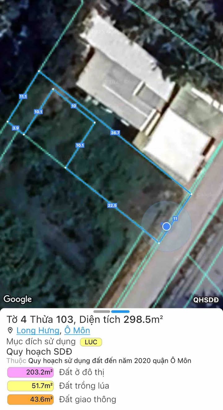 Đất nền 330m² đường Thái Thị Hạnh, Thới Long, Ô Môn - Kinh doanh sầm uất!