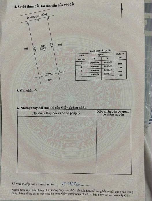 Đất Thạch Tân 140m² giá chỉ 9xx triệu - Đường bê tông 5m