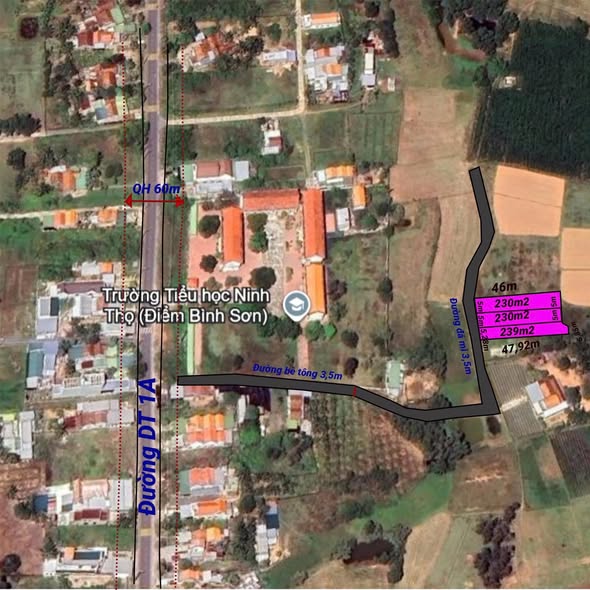 Đất Thổ Cư 699m² tại Bình Sơn, Ninh Thọ, Ninh Hòa - Đầu tư sinh lời ngay hôm nay!