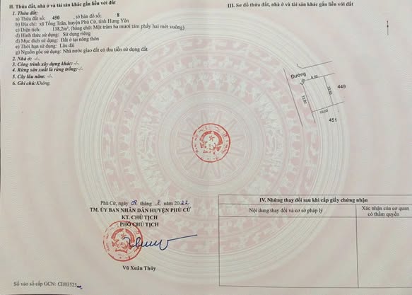 Đất nền Tống Trân, Hưng Yên 138m² giá 2.622 tỷ - Lô góc kinh doanh siêu đẹp!