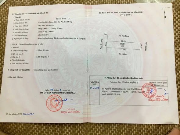 Đất nền đẹp tại Tràng Cát, Hải An 100m² giá chỉ 2.2 tỷ - Ô tô đỗ cửa!