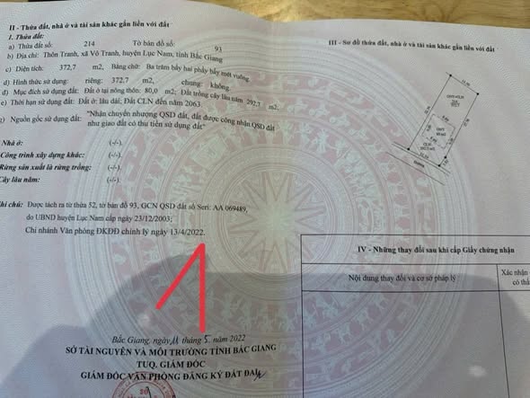 Đất nền Vô Tranh Lục Nam 3000m² - Sổ hồng chính chủ, giá thỏa thuận hấp dẫn!