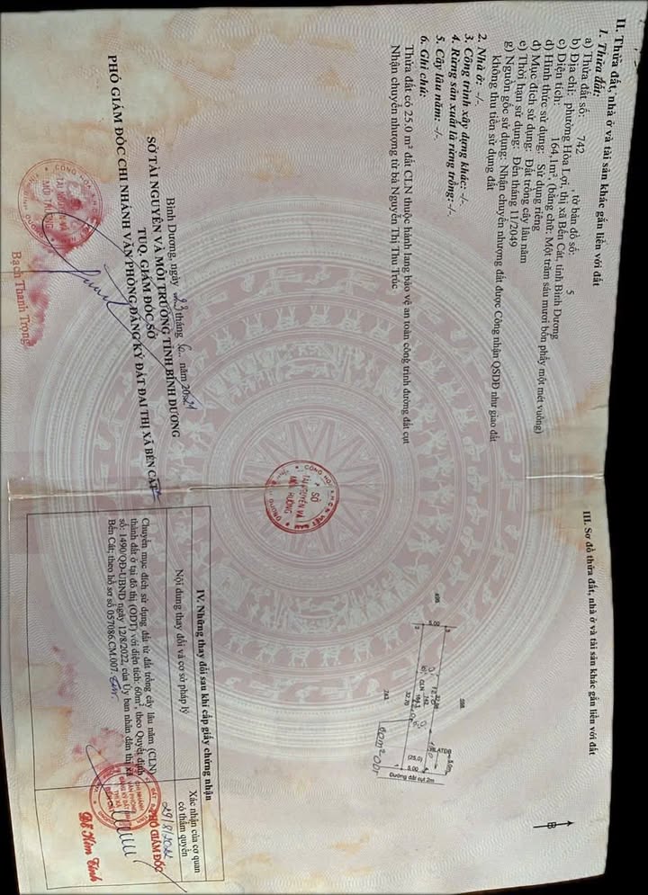 Đất nền Hòa Lợi Bến Cát 165m² giá 1.15 tỷ - Cơ hội đầu tư hiếm có!