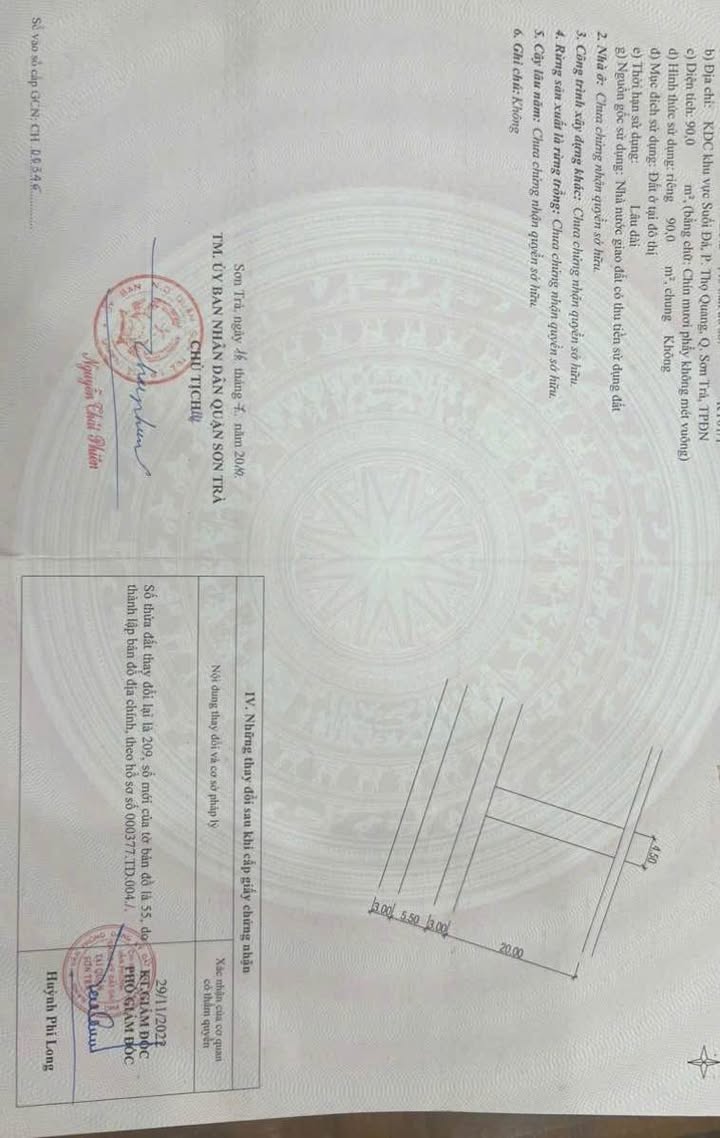 Đất ở Sơn Trà 90m² giá 7.02 tỷ - Vị trí đẹp gần biển