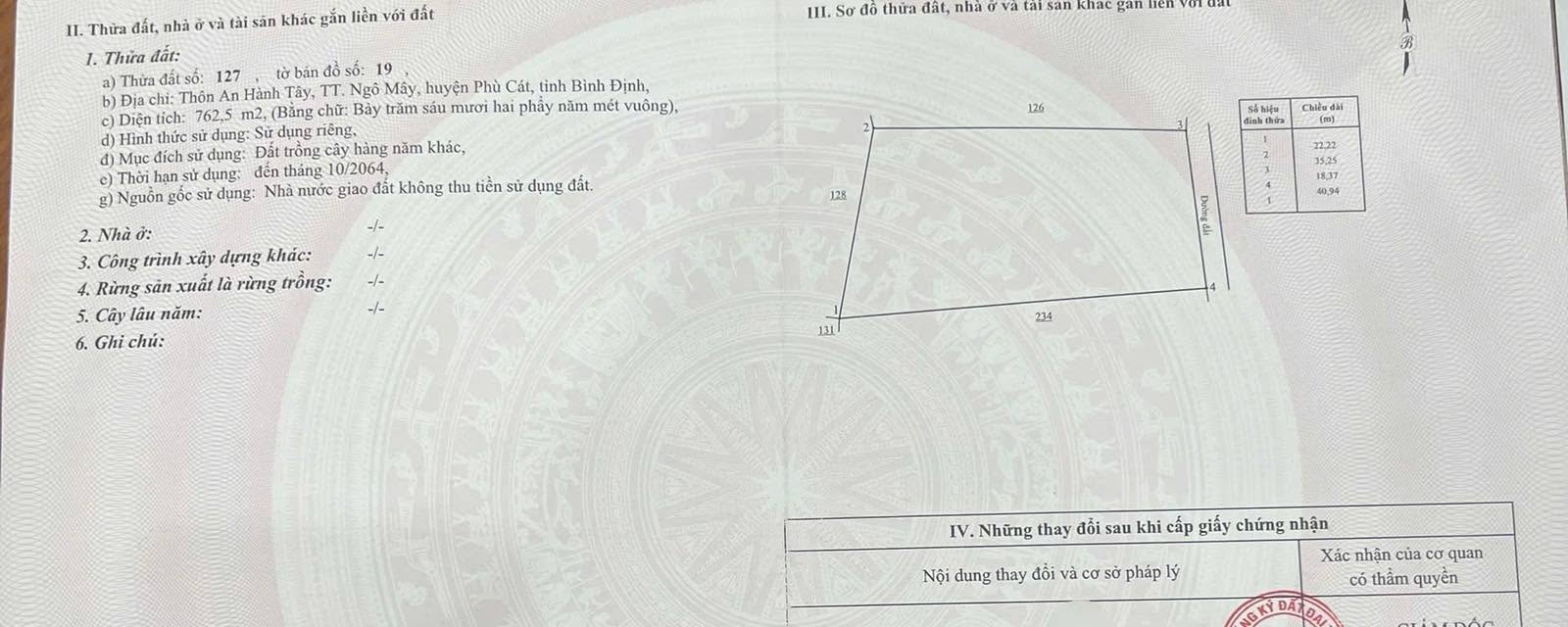 Đất trồng cây 800m² tại thị trấn Ngô Mây - Giá chỉ từ 1xx triệu!