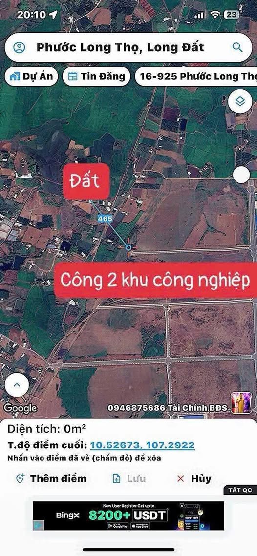 Đất cây hàng năm 306m² Phước Long Thọ giá chỉ 480 triệu - Cơ hội đầu tư tuyệt vời!