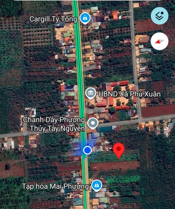 Đất mặt tiền Quốc lộ 29 xã Phú Xuân 120m² giá 360 triệu - Đầu tư sinh lời ngay!