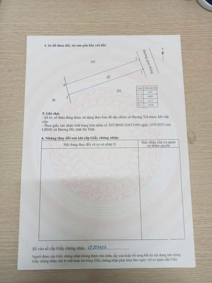 Đất Hương Trà, Hà Tĩnh 270m² giá 4xx triệu - Vị trí đẹp, thuận lợi đầu tư!