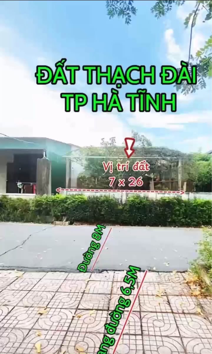 Đất Thạch Đài, Hà Tĩnh 182m² giá 2.2 tỷ - Cơ hội đầu tư tuyệt vời!
