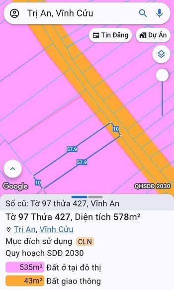 Đất nền ấp Vĩnh An 1, xã Trị An 570m² giá 1.2 tỷ - Đầu tư sinh lời ngay!