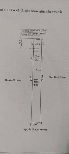 Đất nền Thủ Dầu Một 249m² giá 3 tỷ - Mặt tiền DX59, gần chợ Phú Mỹ!