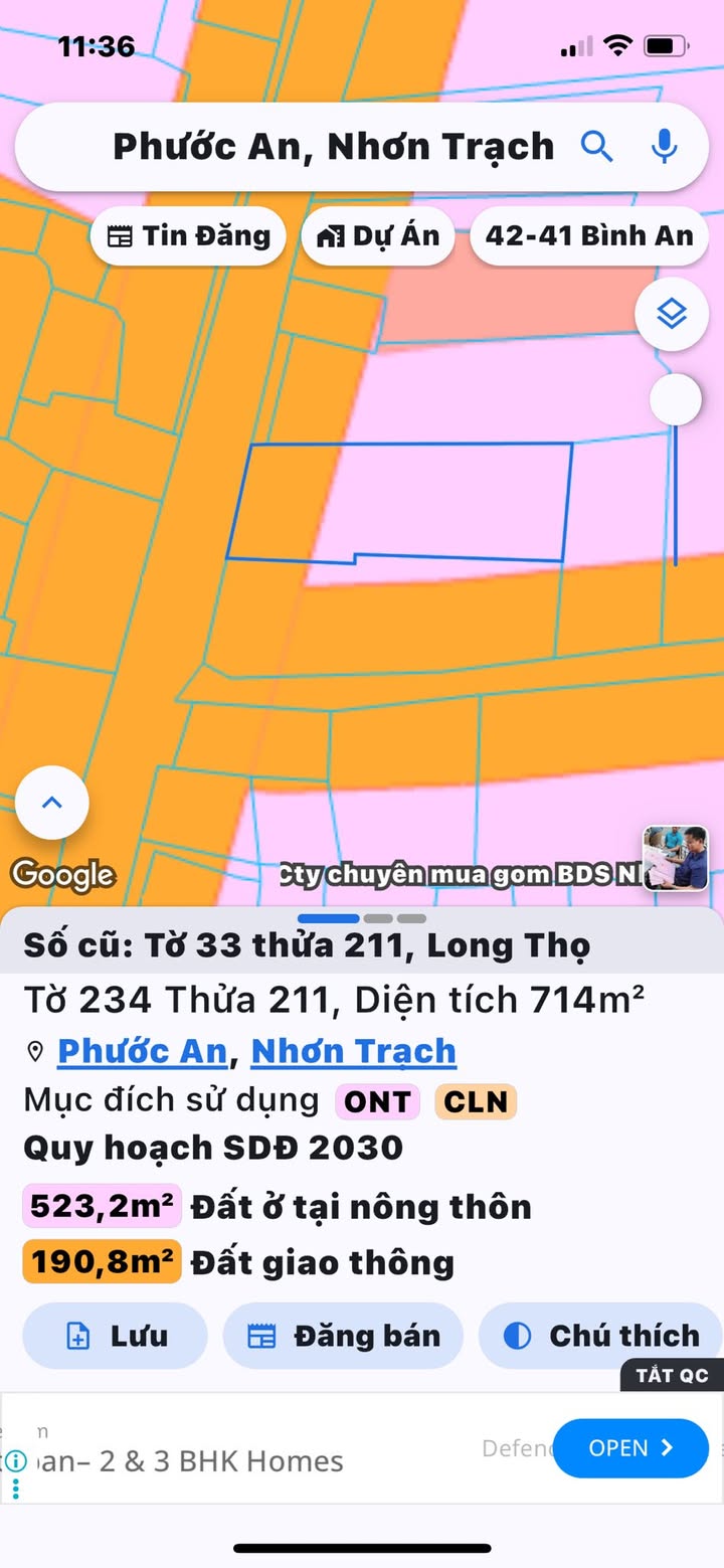 Đất mặt tiền Hùng Vương 1500m² giá 20 tỷ - Cơ hội đầu tư sinh lời!