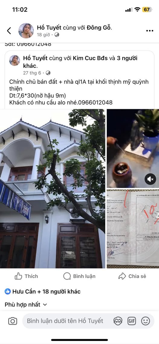 Đất đẹp tại Quốc lộ 1A, Quỳnh Thiện 228m² - Chính chủ bán gấp!