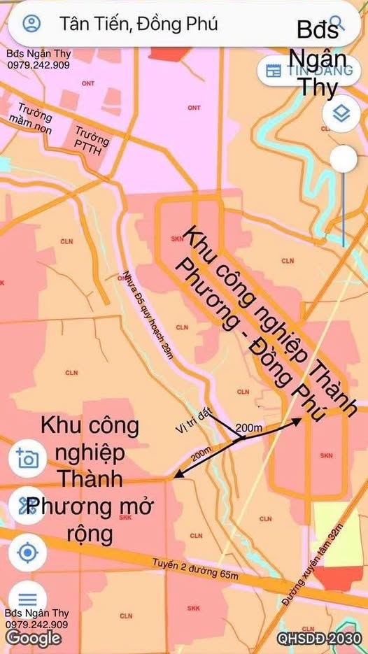 Đất nền 225m² tại xã Tân Tiến, huyện Đồng Phú - Giá đầu tư hấp dẫn