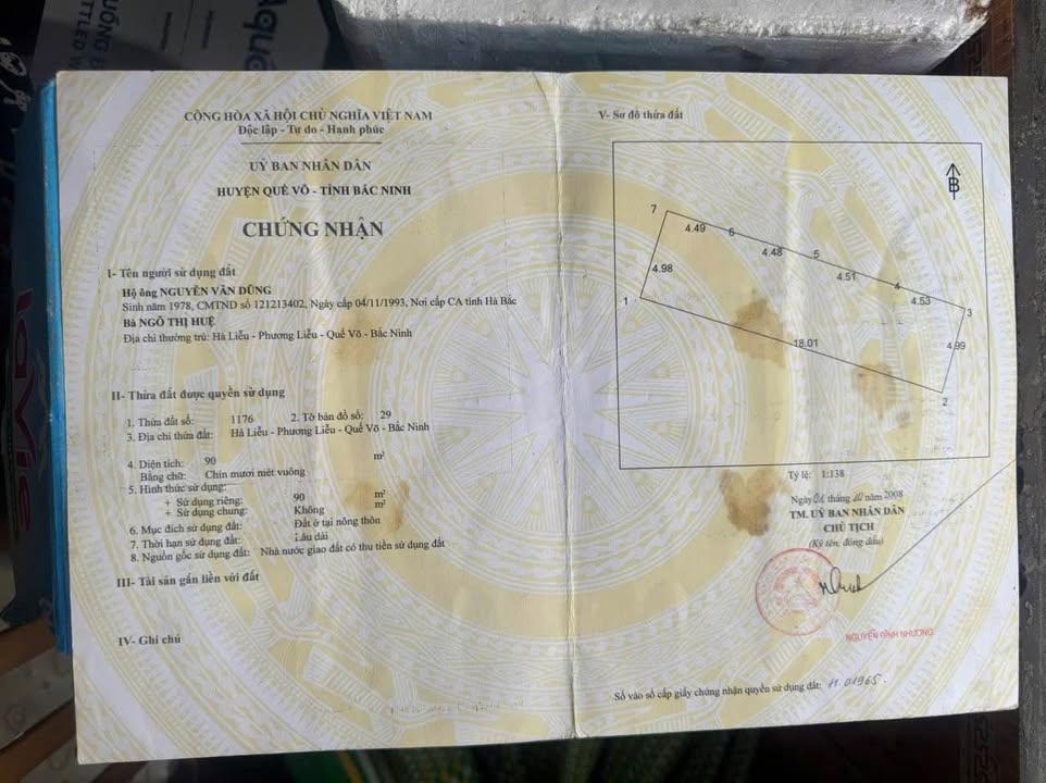 Đất nền Phương Liễu, Quế Võ 90m² - Hướng Tây, mặt tiền 5m, giá tốt!